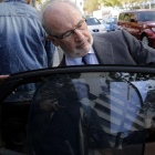 Rato, tras declarar en los juzgados de plaza Castilla, en una imagen de archivo.-JOSÉ LUIS ROCA