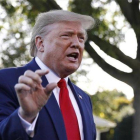 El presidente de los EEUU, Donald Trump, en la Casa Blanca.-AP