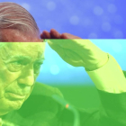 Mario Vargas Llosa, en la Casa de América de Madrid, durante la presentación de su nuevo libro, La llamada de la tribu-EFE / JAVIER LIZÓN