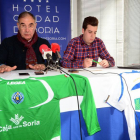 Los coordinadores deportivos de Calasanz y San José, Ángel Calvo y Daniel Salazar.-ÁLVARO MARTÍNEZ