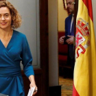 Meritxell Batet, durante la rueda de prensa en el Congreso.-BALLESTEROS (EFE)
