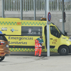 El herido en el vuelco de la furgoneta fue trasladado al Complejo Asistencial de Soria. HDS