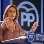 La secretaria general del PP, María Dolores de Cospedal.-EFE