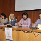Ian Ortega, Victoria Tortosa, Blanca García, Rubén García y David Francés durante la presentación de experiencias.-VALENTÍN GUISANDE