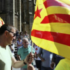 El coordinador general de EH Bildu, Arnaldo Otegi, en la manifestacion convocada en San Sebastián  en apoyo al proceso soberanista catalán.-EFE / GORKA ESTRADA
