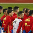 Piqué, en un entrenamiento de la selección española.-EFE / MANUEL LORENZO