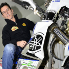 José Antonio Durán y su Yamaha con la que participará en el rallye. / Álvaro Martínez -