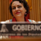 Magdalena Valerio, durante una comisión en el Congreso de los Diputados.-JOSE LUIS ROCA