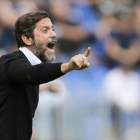 Quique Sánchez Flores se queja con gestos durante un partido del Espanyol.-EFE / JORGE ZAPATA