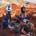Los trabajos de exhumación estuvieron supervisados por la Guardia Civil-HDS