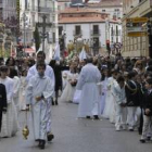 El día del Corpus Christi se celebro el Domingo por las calles de Soria con la procesión en la que participaron todos los niñios que durante este año han hecho la primera comunión.