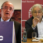 El presidente de Pimec, Josep González (i), y el presidente de 'Foment del Treball', Josep Sánchez Llibre (d).-EL PERIÓDICO (ARCHIVO)