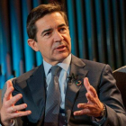 El presidente ejecutivo del Grupo BBVA, Carlos Torres Vila, durante el debate organizado por CNBC en Davos.-BBVA