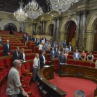 Minuto de silencio por el asesinato de Miguel Ángel Blanco este jueves en el Parlament.-FERRAN SENDRA