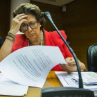 Rita Barberá, en comisión parlamentaria, el pasado 16 de julio en Valencia.-MIGUEL LORENZO