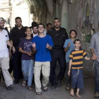 Extremistas judíos escoltados junto a la mezquita de Al Aqsa (Jerusalén).-EFE