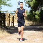 Olmedo en un entrenamiento en Valonsadero: / A. Martínez-
