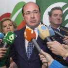 El presidente de Murcia, Pedro Antonio Sánchez, este lunes.-EFE