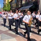 La Banda municipal de Soria interpretando La Compra esta tarde.-J.A.C.