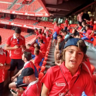 El Campus de Pablo Machín visitaba el miércoles el estadio de San Mamés en Bilbao.-D. S.