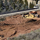 Las obras de ampliación del cementerio dieron comienzo la semana pasada. / VALENTÍN GUISANDE-