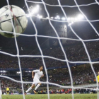 Cristiano Ronaldo, tras lograr el gol de penalti que le dio al Real Madrid la Champions en Milán.-STEFAN WERMUTH
