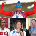 Aleksándr Lebkov, Maria Sharápova, Yulia Efimova y Aleksándr Zubkov, cuatro deportistas rusos en problemas por el dopaje.-AGENCIAS
