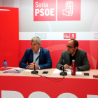 El diputado Javier Antón y el secretario del PSOE Luis Rey. HDS