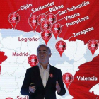 El presidente de Vodafone Espana,  Antonio Coimbra durante la presentacion de los servicios 5G.-EFE / PACO CAMPOS
