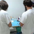 La implicación delpersonal de Microbiología del hospital de Santa Bárbara de Soria ha sido total.-ÁLVARO MARTÍNEZ