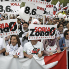 Manifestación de Soria ya en Madrid. MARIO TEJEDOR