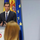 El presidente del Gobierno, Pedro Sánchez, el pasado lunes.-JOSÉ LUIS ROCA