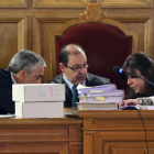 Deliberación de los magistrados de la Audiencia Provincial.-ALVARO MARTÍNEZ