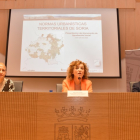 Yolanda de Gregorio, María Pardo y José Antonio de Miguel, en la presentación de ayer. HDS