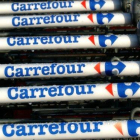 Carros de la compra de Carrefour.-