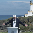 El candidato republicano a la Casa Blanca, Donald Trump, en Tumberry, Escocia.-AFP / OLI SCARFF