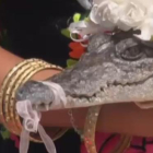 Un alcalde de México se casa con un cocodrilo-ATLAS