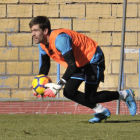 Aitor Fernández es el único jugador de la plantilla del Numancia que ha disputado todos los minutos en las 19 jornadas de Liga celebradas.-Valentín Guisande