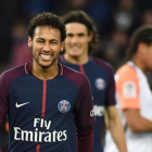 Neymar en el PSG.-