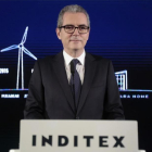 El presidente de Inditex, Pablo Isla, durante la presentación de los resultados del 2015 en Arteixo.-REUTERS / MIGUEL VIDAL