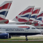 Aviones de British Airways en el aeropuerto de Heathrow-AFP / CARL DE SOUZA