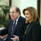 El presidente de la Junta de Castilla y León, Juan Vicente Herrera, se reúne con la ministra de Empleo y Seguridad Social, Fátima Báñez-ICAL
