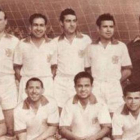Los jugadores del Green Cross chileno en 1961, poco antes del accidente aéreo.-Foto: ARCHIVO