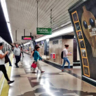 Imagen del metro de Madrid con la promoción del Festival de las Ánimas-HDS