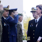 La nueva ministra de Defensa, Dolores de Cospedal, en su reunión con el mando de operaciones.-JUAN MANUEL PRATS