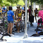 Una prueba de triatlón celebrada recientemente en la provincia de Soria. / ÚRSULA SIERRA-