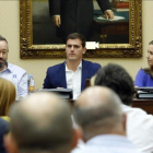 Albert Rivera preside la reunión del Grupo Parlamentario de Ciudadanos, el 2 de agosto.-JUAN MANUEL PRATS