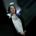 La diputada de Podemos Carolina Bescansa, en el Congreso.-JOSÉ LUIS ROCA