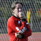 El técnico del Numancia, Juan Antonio Anquela.-VALENTÍN GUISANDE