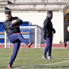 López Garai, durante uno de los entrenamientos tras el regreso de las vacaciones.-MARIO TEJEDOR
